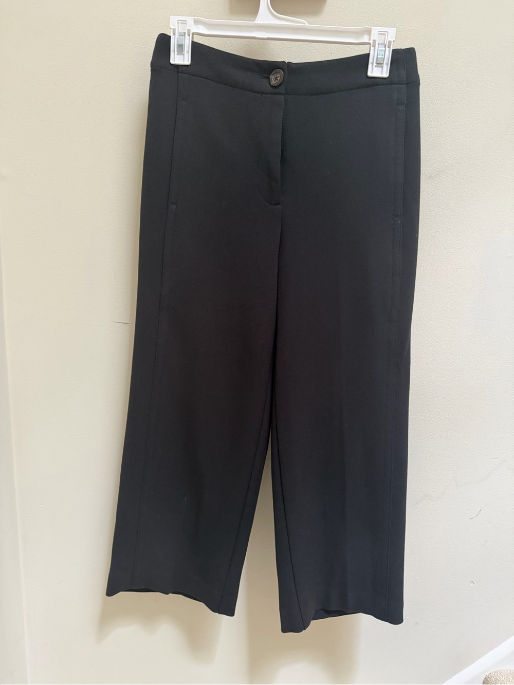 Ann Taylor Kate Black Cropped Dress Pants Petite 0P Career Work